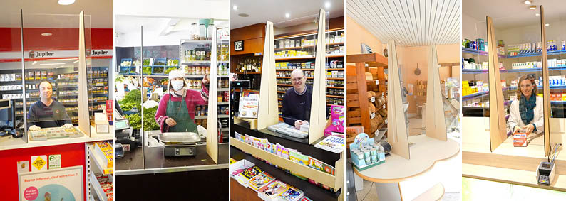 Plexiglas beschermscherm voor bedrijven en overheidsdiensten