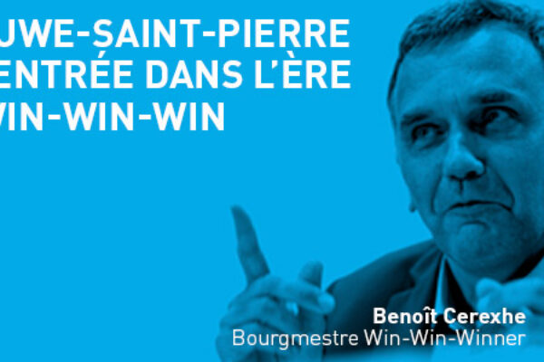 Benoît Cerexhe est entré dans l’ère du Winwinwin avec la commune de Woluwe-Saint-Pierre Benoît Cerexhe est entré dans l'ère du Winwinwin avec la commune de Woluwe-Saint-Pierre